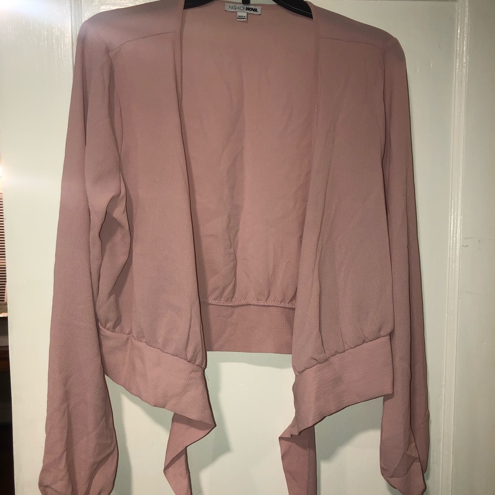 Wrap around tie shirt